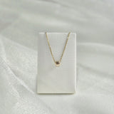 Diamond Accent Necklace displayed on velvet necklace stand – showing pendant placement and drape