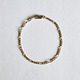Gold Filled B Figaro Bracelet