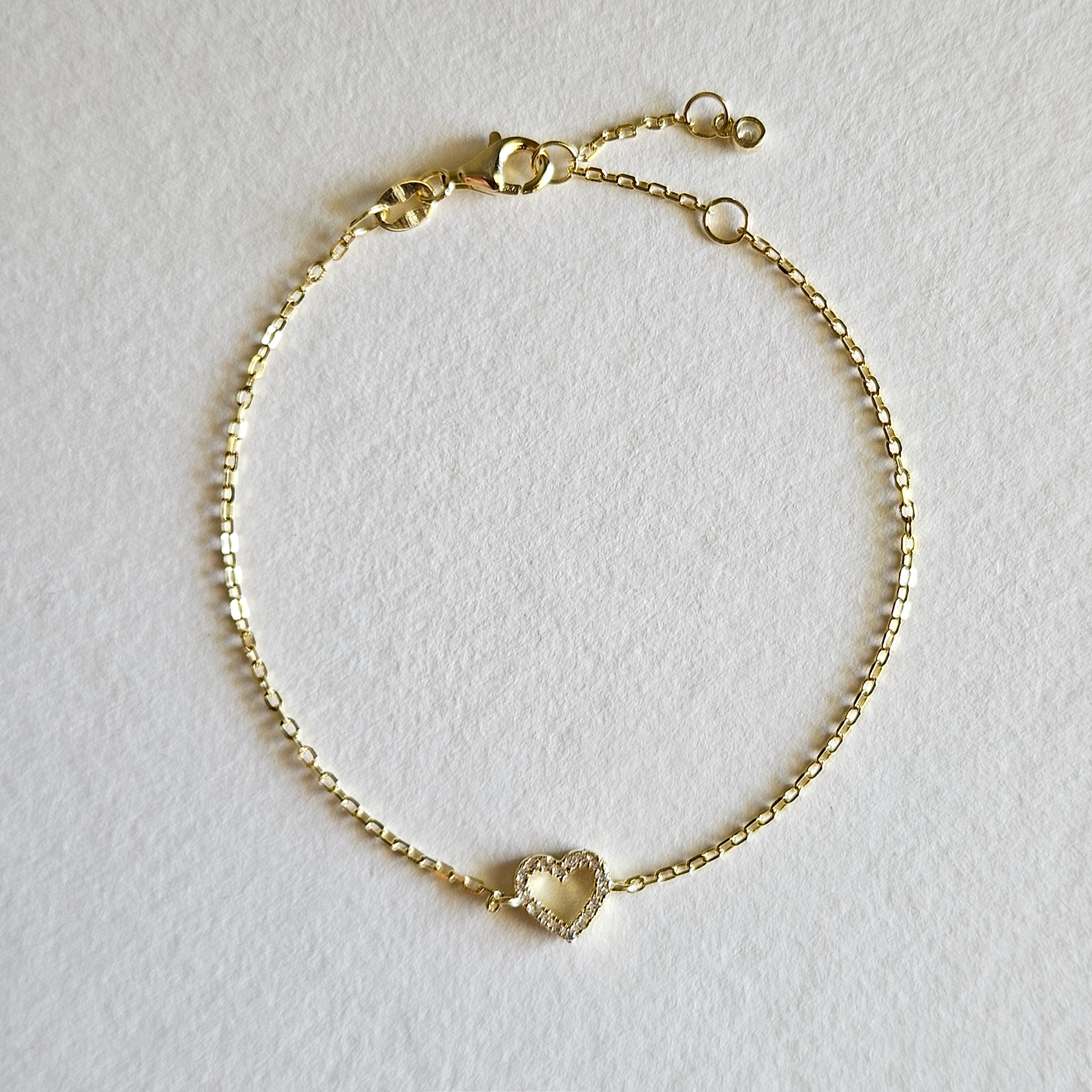 Crystal Heart Bracelet