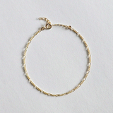 S Figaro Gold Filled Bracelet