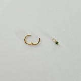 Dainty Stone Huggie Hoops (7 Colours)