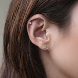 14K Tre Stella Cartilage Earring
