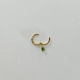 Dainty Stone Huggie Hoops (7 Colours)