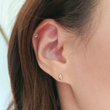 14K Petite Teardrop Earrings
