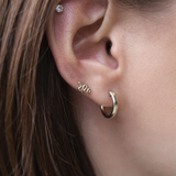 Sleek Snake 14K Solid Gold Cartilage Earring