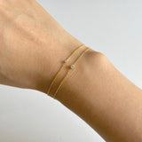 Petite Clear Crystal Bracelet 3mm