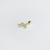 14K Tre Stella Cartilage Earring