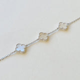 Triple Mother of Pearl Clover Bracelet