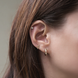 Sleek Snake 14K Solid Gold Cartilage Earring