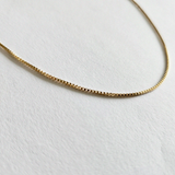 Gold Filled Box Chain Necklace