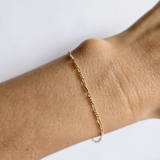 Gold Filled S Figaro Bracelet