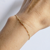 S Figaro Gold Filled Bracelet