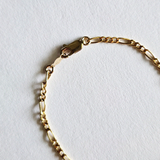 Gold Filled B Figaro Bracelet