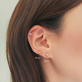 14K Sphere Studs (4 Different Size)