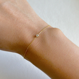 Petite Clear Crystal Bracelet 3mm