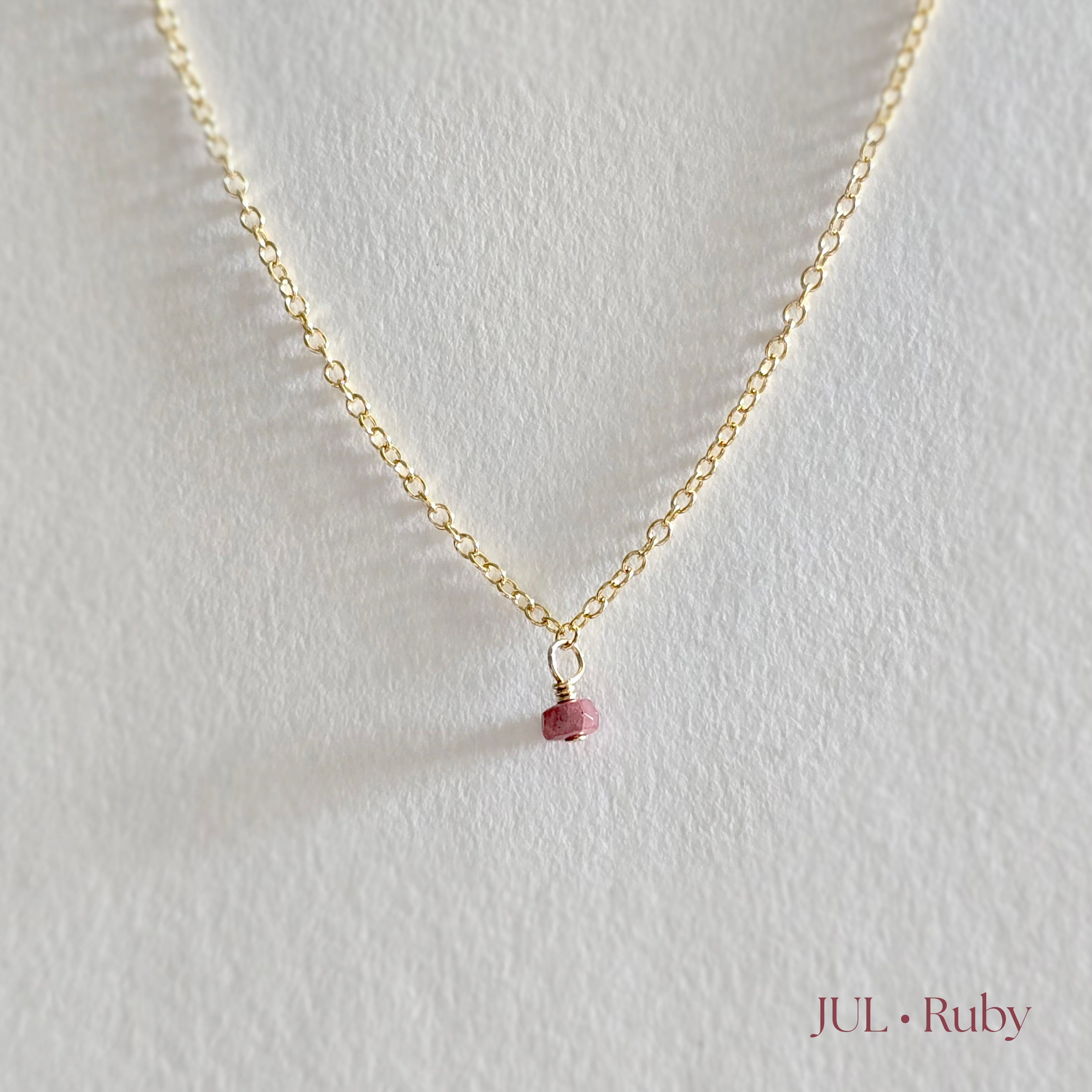 Gold Filled Birthstone Necklace