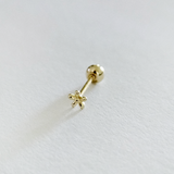 Teeny Flower 14K Solid Gold Cartilage Earring