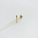 Tiny Bar 14K Solid Gold Cartilage Earring