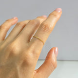 Gold Filled Minimalist Chain Ring