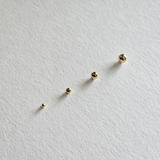 Sphere 14K Solid Gold Studs (4 Different Size)