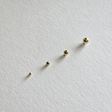14K Sphere Studs (4 Different Size)