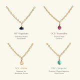 Gold Filled Birthstone Necklace