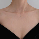 14K Crystal Accent Necklace