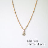 Gold Filled Crystal Accent Necklace