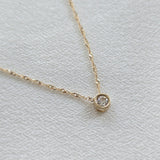 14K Crystal Accent Necklace