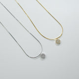 Nova Crystal Circle Necklace