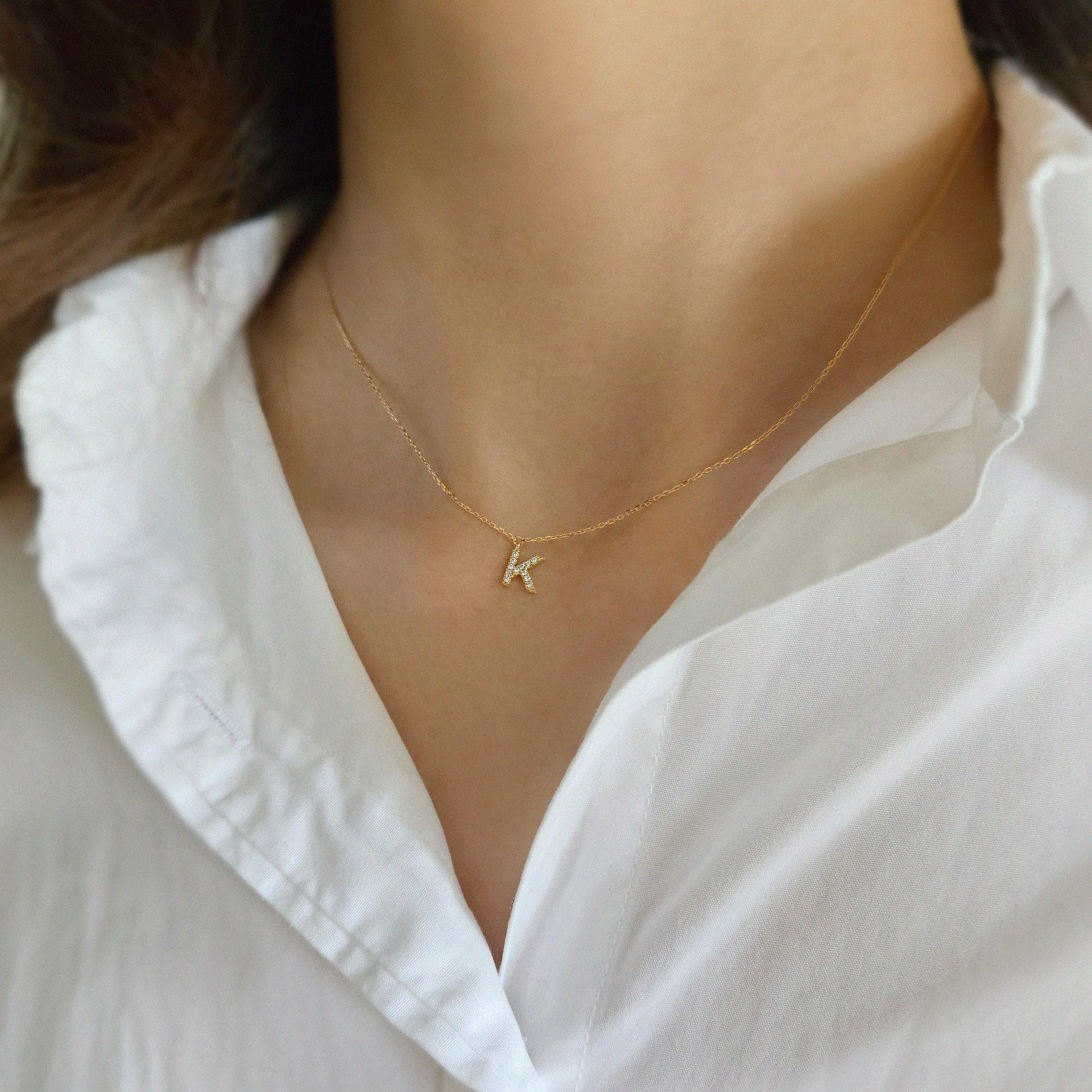 【Monday Edition】GLITTERING INITIAL NECLACE Sparkle Initial Necklace - Perfect Gift Idea ⏐ Laondrim