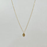 14K Dear Initial Necklace