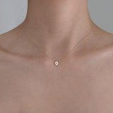 14K Dear Initial Necklace