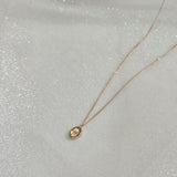 14K Dear Initial Necklace