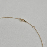 14K Dear Initial Necklace