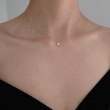 14K Dear Initial Necklace
