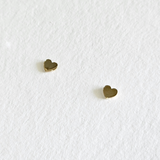 14K Mini Heart Studs