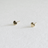 Mini Heart 14K Solid Gold Studs