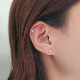 14K Tiny Fiore Earrings