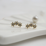 14K Flower Trio Earrings