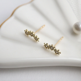14K Flower Trio Earrings