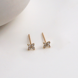 14K Pansy Earrings