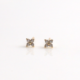 14K Pansy Earrings
