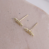 14K Corona Earrings