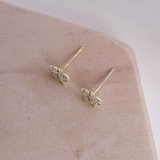 14K Sparkle Fiore Earrings