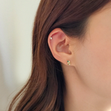 14K Petite Pineapple Earrings