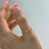 Gold Filled Minimalist Chain Ring