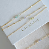Gold Filled Love Gemstone Bracelet