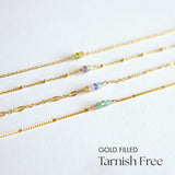 Gold Filled Love Gemstone Bracelet