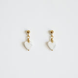 Gold Filled Heart Drop Earrings